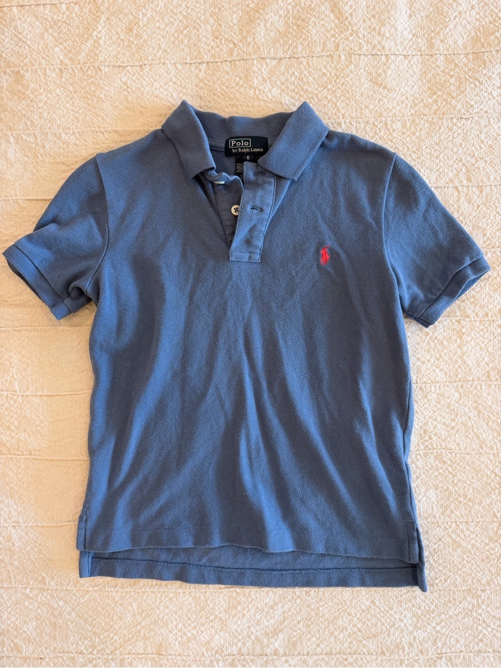 Polo by Ralph Lauren Boys Blue Polo with Red Pony (6)